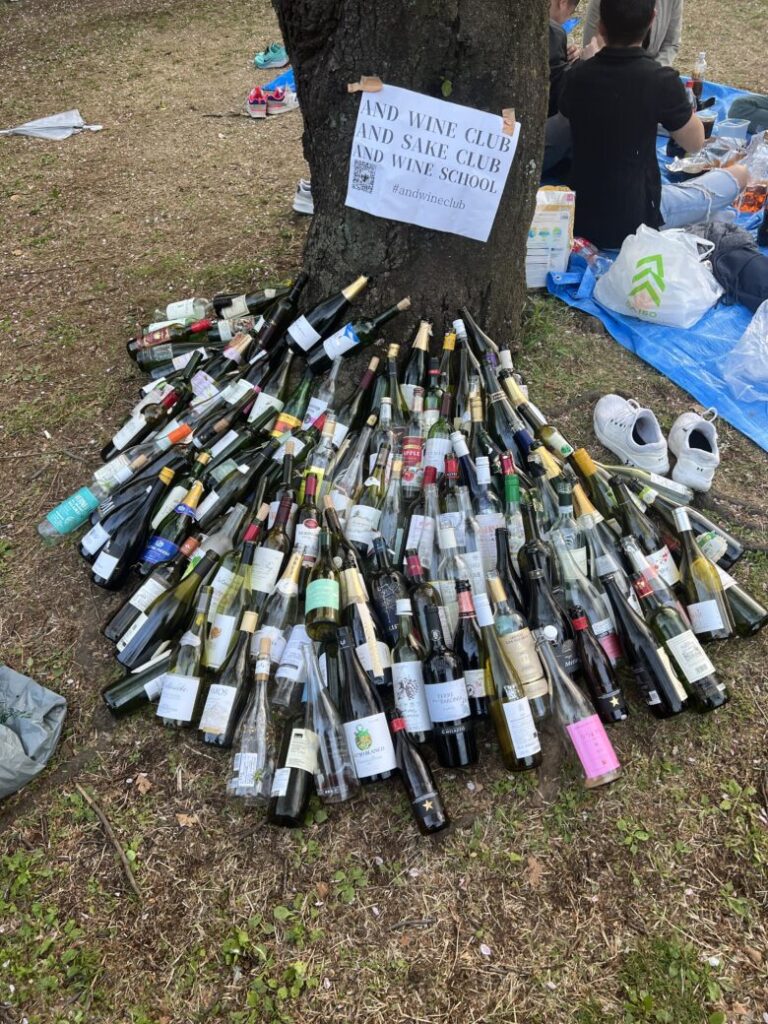 お花見やピクニックワイン会・日本酒会（代々木公園）開催レポート
